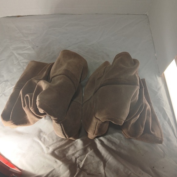 Franco Sarto Artesia Brown Suede Slouchy Knee High Block Heel Boots Womens 8M - Picture 7 of 10